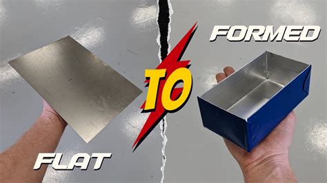 making a box with 45 degree angles in sheet metal|how to make sheet metal boxes.